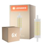 Mehrfachpackung 6x Osram LED R7s 118mm Klar 19W 2452lm - 865 Tageslichtweiß | Ersatz Für 150W