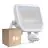 Mehrfachpackung 8x Ledvance LED-Scheinwerfer Aluminium Weiß 41W 5500lm 100D - 830 Warmweiß | IP65 - Bewegungs- und Lichtsensor - Symmetrisch