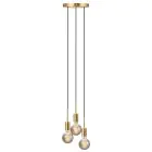 Nordlux Paco Pendelleuchte Metall 3-Spot Kupfer | Geeignet für 3x E27