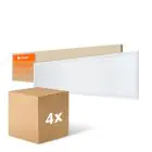 Mehrfachpackung 4x Ledvance LED Panel Compact Aluminium Weiß 33W 3630lm - 840 Kaltweiß | 120x30cm