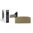 D'Lite Plafonnier Lunelle 30cm Textile Brun | Convient Pour 2x E27 