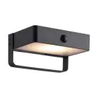 Nordlux Saulio Applique Murale Aluminium Noir 4.45W 370lm - 830 Blanc Chaud | IP44 - Solar