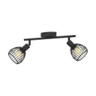 Eglo Plafonnier Sonni Acier Noir | IP20 - Convient pour 2x E14 